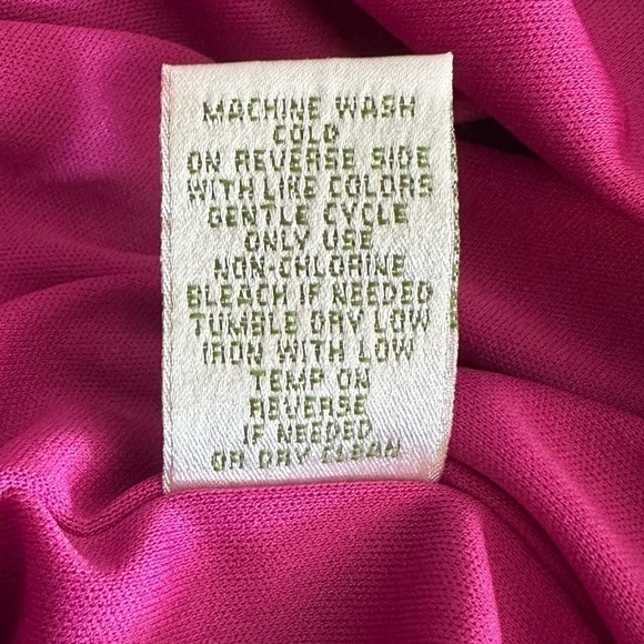 DONNA MORGAN NWT Faux Wrap Patterned Midi Dress Size 4 - Picture 14 of 14